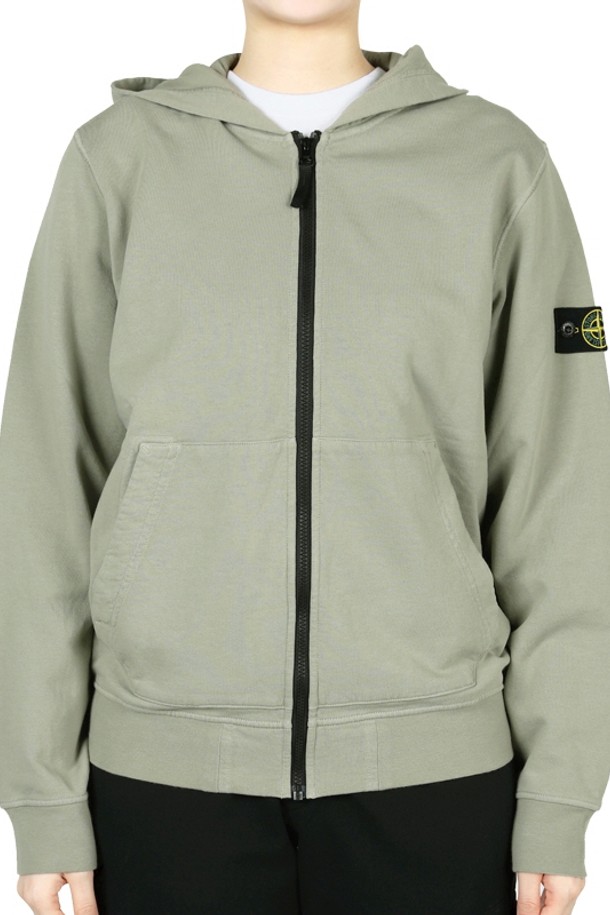 STONE ISLAND - 자켓/점퍼 - 스톤 와펜 패치 후드 집업 자켓(라이트카키) K1S16 6100010S0040 V0068 14A (성인착용가능)