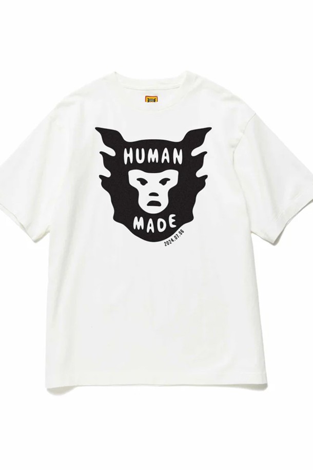 HUMAN MADE - 반팔티셔츠 - 휴먼메이드 데일리 반팔 티셔츠 (화이트) HM27TE0706