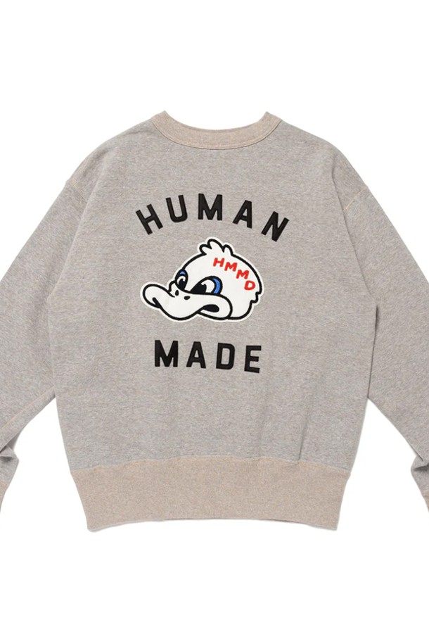 HUMAN MADE - 스웨트셔츠 - 휴먼메이드 츠리아미 스웨트셔츠 맨투맨 (그레이) HM28CS029