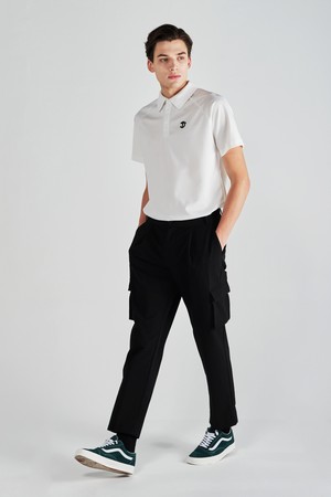 [CELLTY] POCKET CARGO BANDING TROUSERS-M