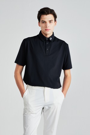 [CELLTY] STANDARD COLLAR SYMBOL HALF SLEEVE-M