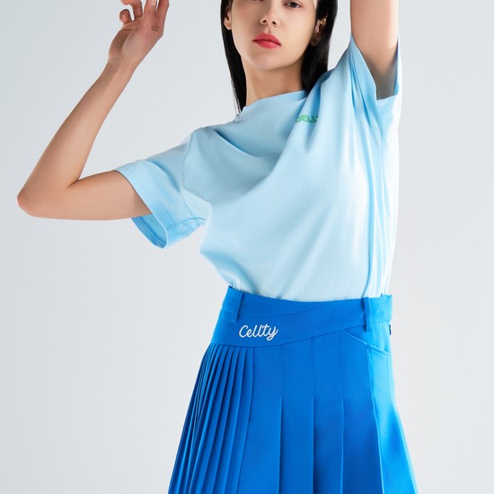 언발란스 플리츠 스커트