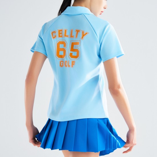 65골프 로고 피케이 하프 슬리브