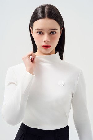 와펜 모크넥 립 롱 슬리브_WHITE-a