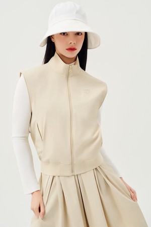 유틸리티 심플 우븐 베스트_BEIGE-a