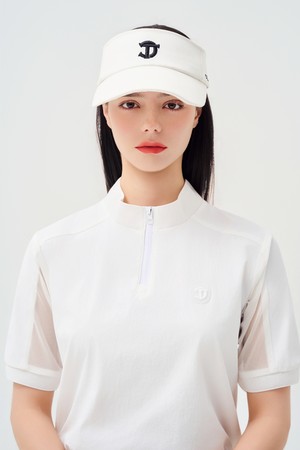 씨티 로고 코튼 선바이저_WHITE-a