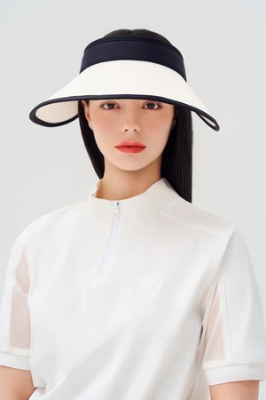 와이드 캡 썬바이저_WHITE-a