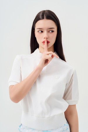 모크넥 프론트 지퍼 하프 슬리브_WHITE-a