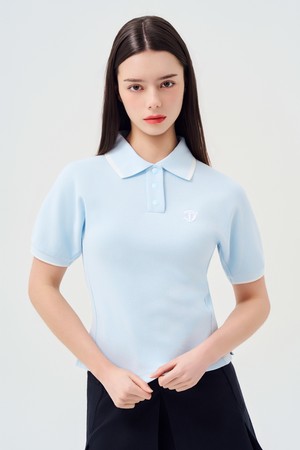 사이드라인 포인트 피케이 하프 슬리브_BLUE-a