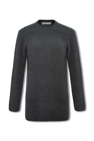 닥터퍼니스트 울캐시미어 다크그레이 롱기장니트 FJDMKT54A