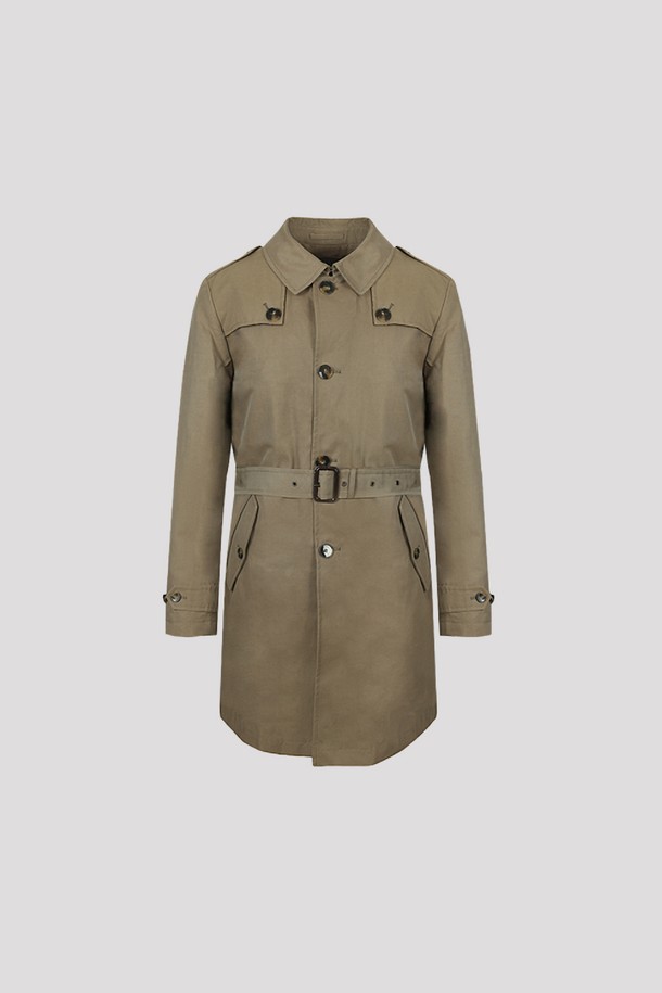 베이지 컬러의 면혼방 외피와 울·캐시미어 혼방 내피로 제작된 패디드 트렌치 코트입니다. 클래식한 무드의 무지 디자인으로, 출근룩, 오피스룩, 데이트룩 등 다양한 상황에 활용하기 좋습니다. 긴 소매와 버튼, 벨트 여밈으로 세련된 스타일을 연출하며, 봄, 가을 시즌에 적합합니다. 아우터 특유의 패디드 디테일과 이중 구조 (외피/내피)로 보온성을 더했습니다. 미니멀, 시크 스타일을 즐겨 입는 분들께 추천합니다.