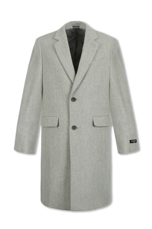 울캐시혼방 헤링본 싱글코트 라이트그레이 RMLPBH57A