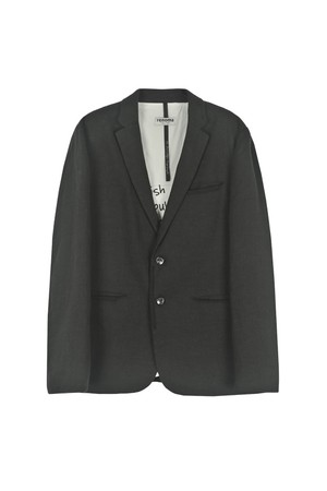 린넨 안감 포인트 자켓 블랙 FMKPBJ01A