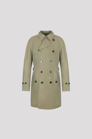 면 외피 울캐시혼방 내피 패디드 더블 트렌치 코트 베이지 PMCBBT83A