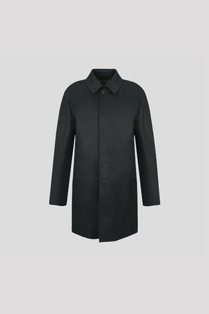 면혼방 외피 울캐시혼방 내피 패디드 싱글 트랜치 네이비 PMCBBT81A