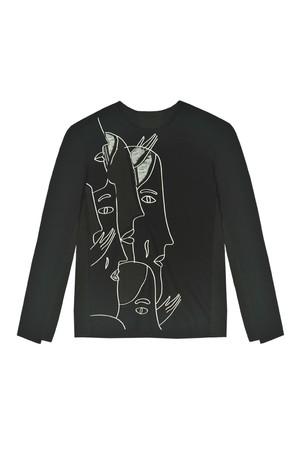 아트디자인 티셔츠 블랙 FMKPTT04A