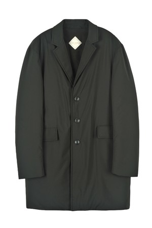 3버튼 패딩 코트 다크그레이 PMDBBT85A