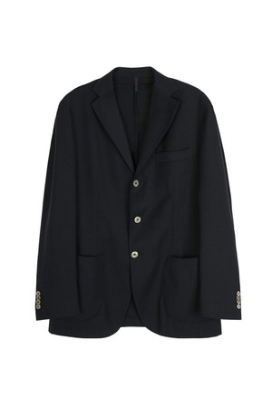 울혼방 셋업 자켓 네이비 POBBCJ91A