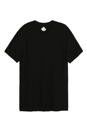 레이온 냉감 반팔 티셔츠 블랙 POBBTT54A