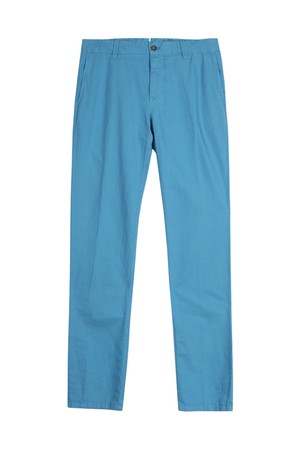 면 린넨 치노 팬츠 블루 PNBBBP96A