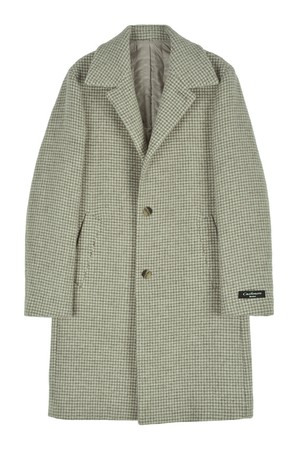 울캐시혼방 하운드투스 패디드 코트 베이지 RNLMBH62A