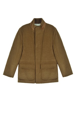 울캐시 아웃 포켓 패디드 점퍼 카멜 RNDMBU52A