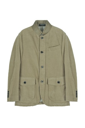 면 양가죽카라 패디드 자켓 카멜베이지 RNDMBJ51A