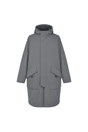 세미오버핏 후드 트렌치코트 다크그레이 ROAMBH04A