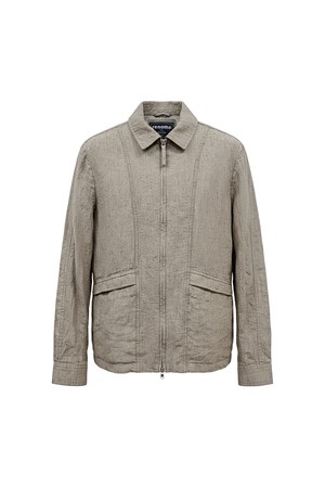 린넨 워싱 필드 자켓 브라운 ROBMBU55A