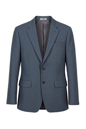 울혼방 매트 체크 테일러드 자켓 다크블루 ROIMSJ21A