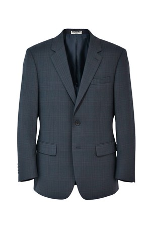 울 스트레치 체크 수트자켓 네이비 RNAMSJ12A