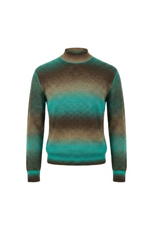 모혼방 반폴라 그라데이션 니트 민트 ROHMKT67A