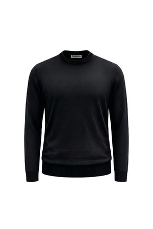 모혼방 라운드 니트 블랙 ROGPKT02A