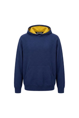 모혼방 컬러배색 풀오버 니트 네이비 RODMKT81A