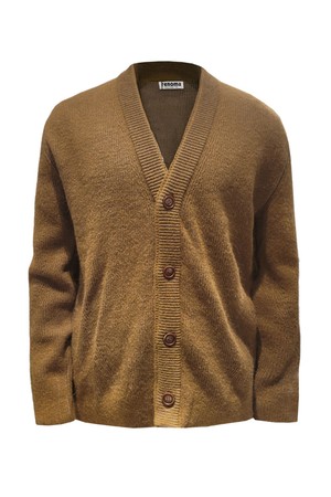 모혼방 이중직 니트 가디건 머스타드 ROGMKT35A