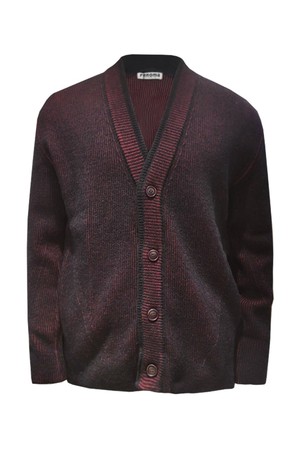 모혼방 이중직 니트 가디건 다크레드 ROGMKT34A