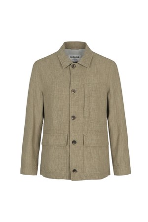 린넨 캐주얼 트러커점퍼 베이지 ROFMBU57A