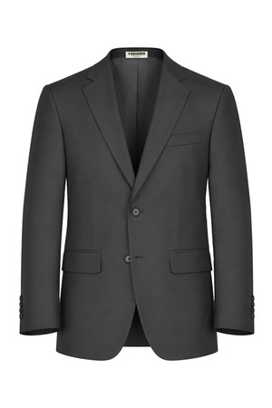 울혼방 스트레치 솔리드 수트자켓 블랙 ROIPSJ24A