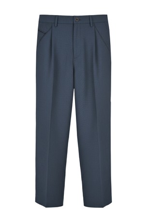 시그니처 원턱 세미배기팬츠 네이비 ROJMBP55A