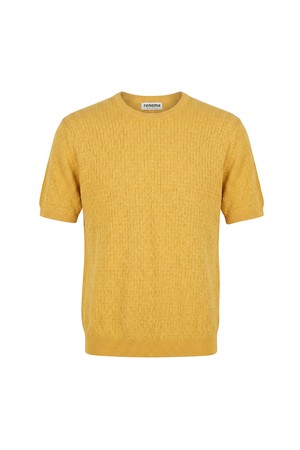 면혼방 와플슬러브 하프니트 머스터드 ROFMKT60A