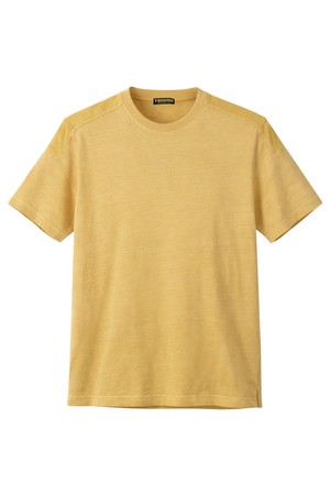 에센셜 숄더블록 라운드티 머스터드 ROBMTT59A