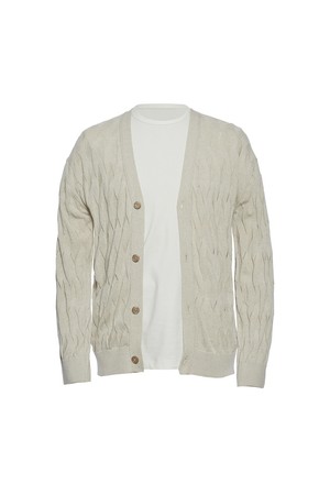면혼방 케이블 가디건 라이트 베이지 RPEMKT09A