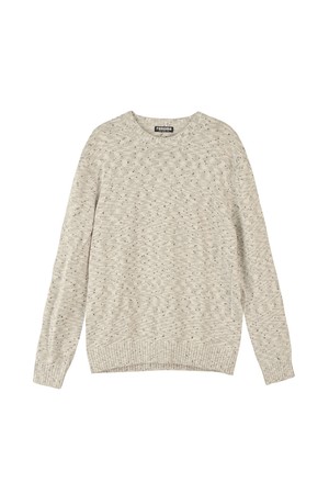 면혼방 멜란지 믹스텍스처 니트 아이보리 RPAMKT04A