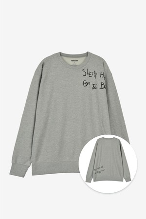 베드앤커피 맨투맨 멜란지그레이 RROMTT05A