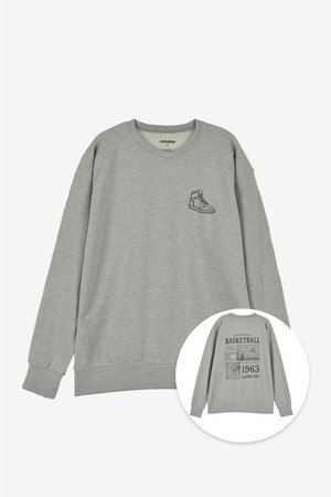 베스킷볼 맨투맨 멜란지그레이 RROMTT02A