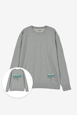 그래피티 맨투맨 멜란지그레이 RROMTT18A