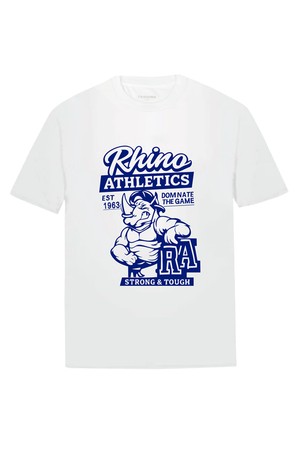 라이노 블루 티셔츠 화이트 RSNMTT75A