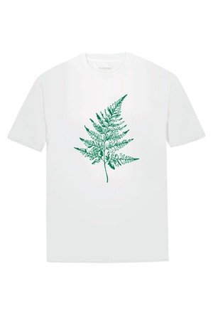 리프 프린팅 티셔츠 화이트 RSNMTT71A