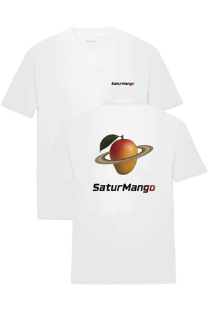 새턴 앤 망고 티셔츠 화이트 RSNMTT67A