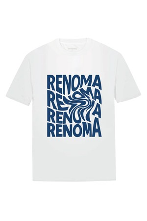 웨이브 타이포 티셔츠 화이트 RSNMTT56A